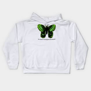 The Manner of Seizing the Green Butterfly Kids Hoodie